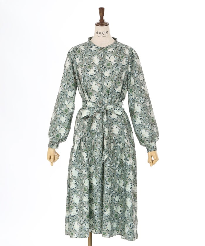 Flower Print A-Line Dress