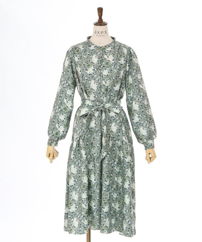 Flower Print A-Line Dress