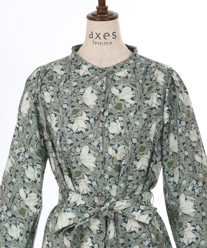 Flower Print A-Line Dress