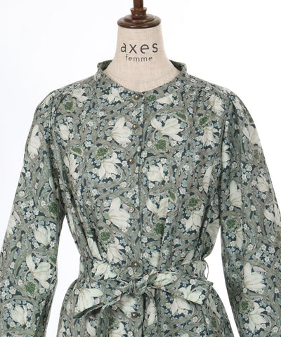 Flower Print A-Line Dress