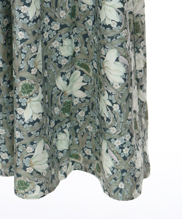 Flower Print A-Line Dress