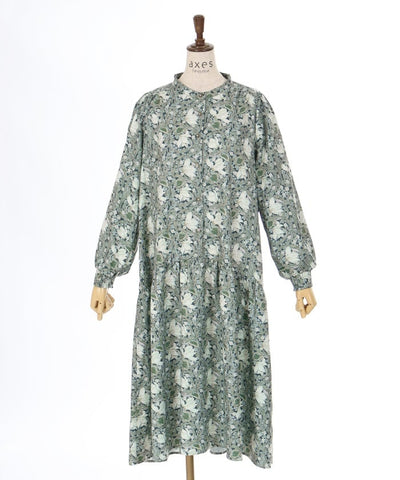 Flower Print A-Line Dress