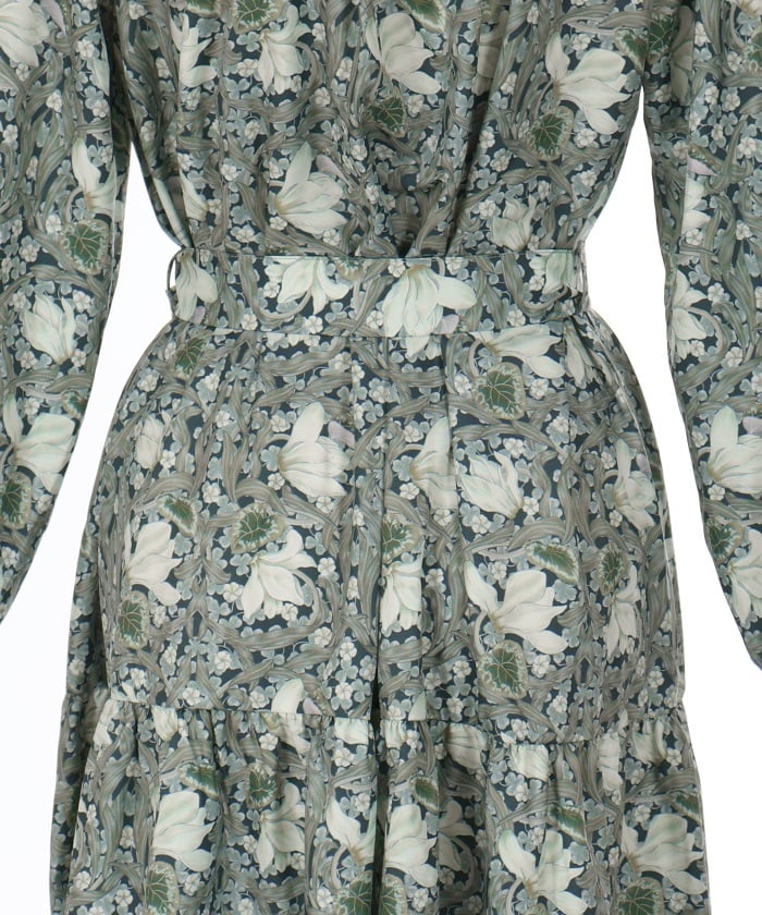 Flower Print A-Line Dress