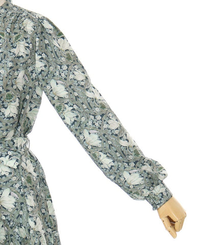 Flower Print A-Line Dress