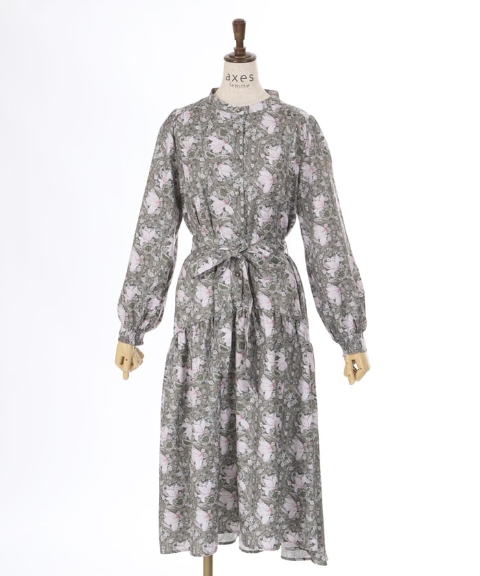 Flower Print A-Line Dress