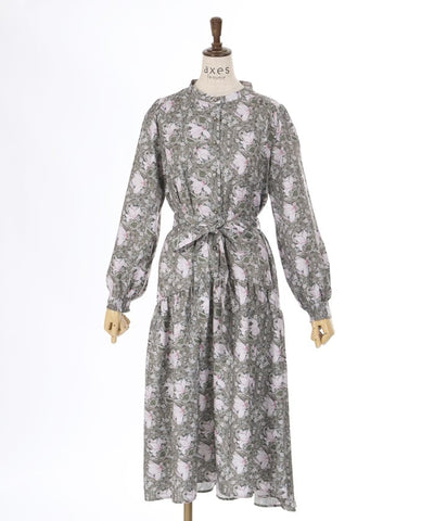 Flower Print A-Line Dress