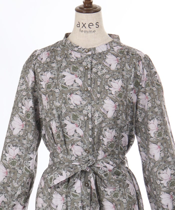 Flower Print A-Line Dress