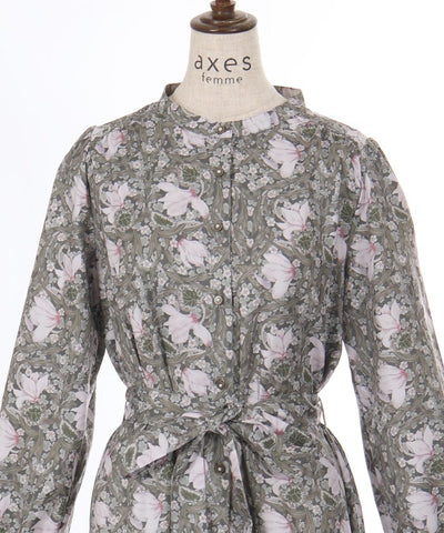 Flower Print A-Line Dress