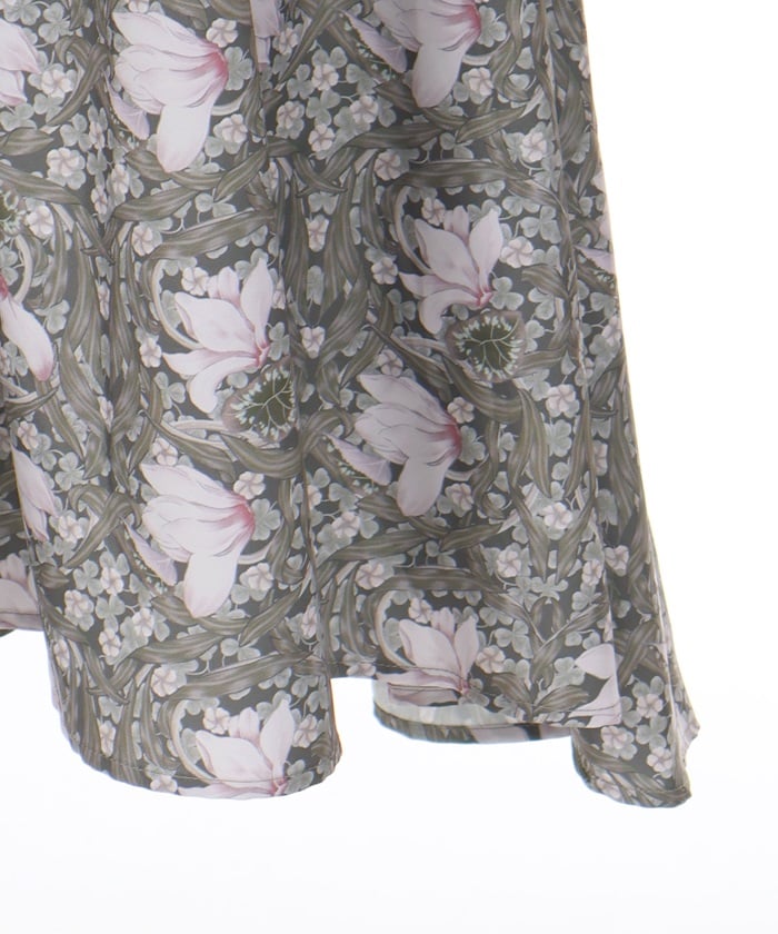 Flower Print A-Line Dress