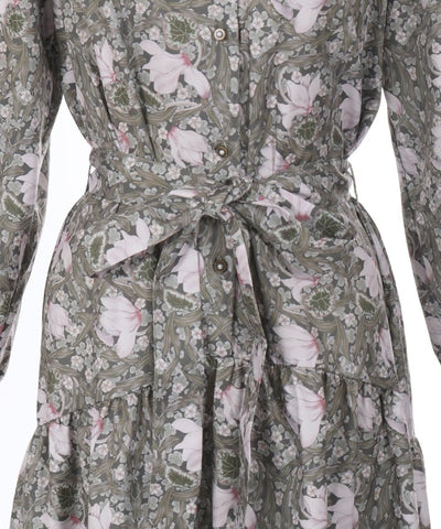 Flower Print A-Line Dress