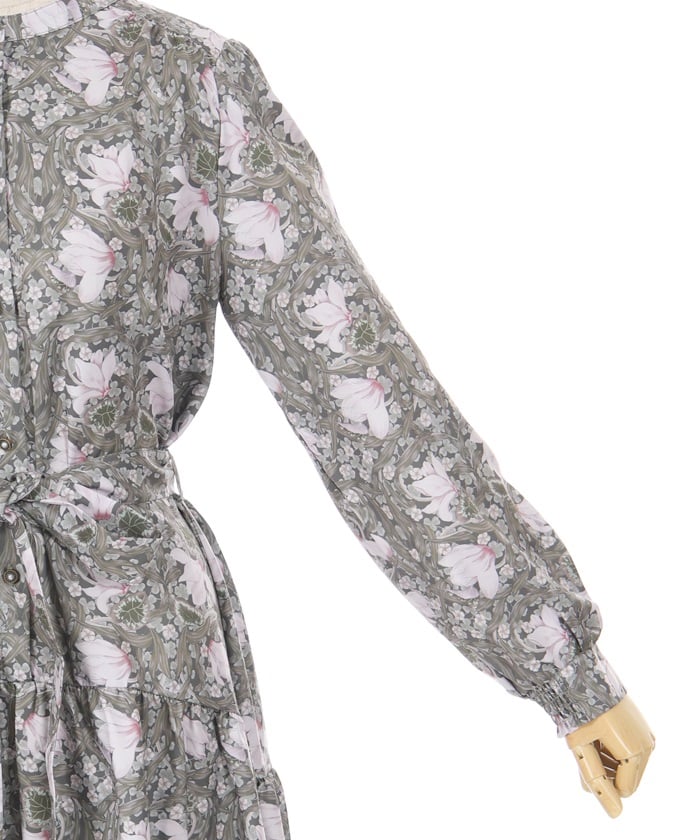 Flower Print A-Line Dress