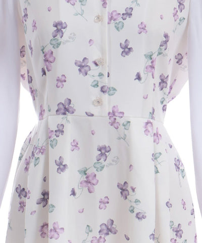 Violet Pattern Sailor Collar Dress (Pre-order)