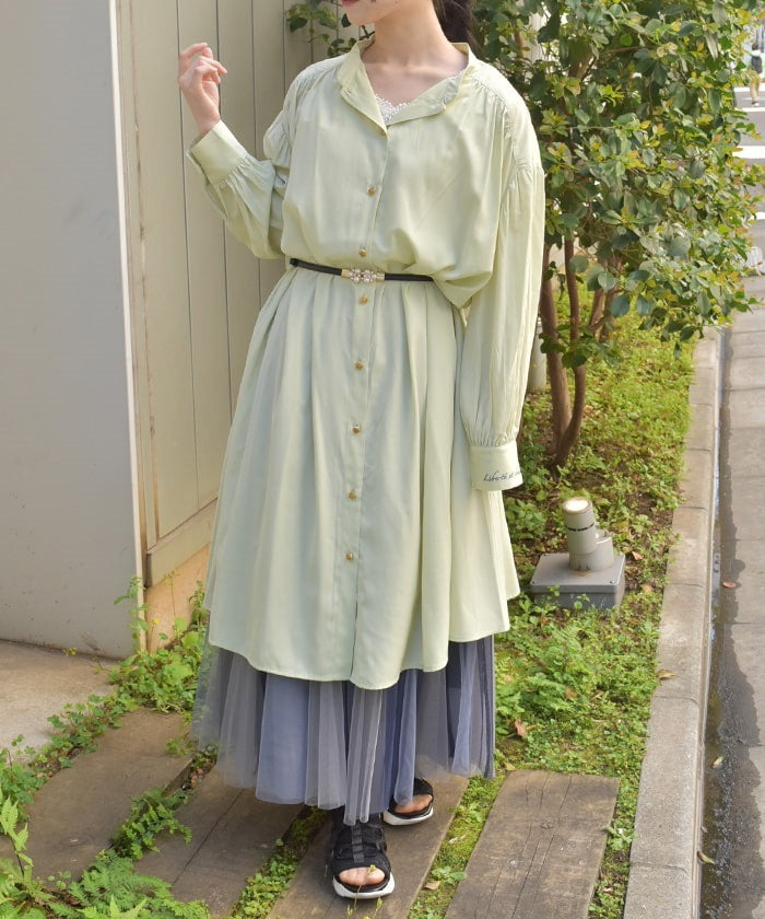 Lace-Up Long Shirt