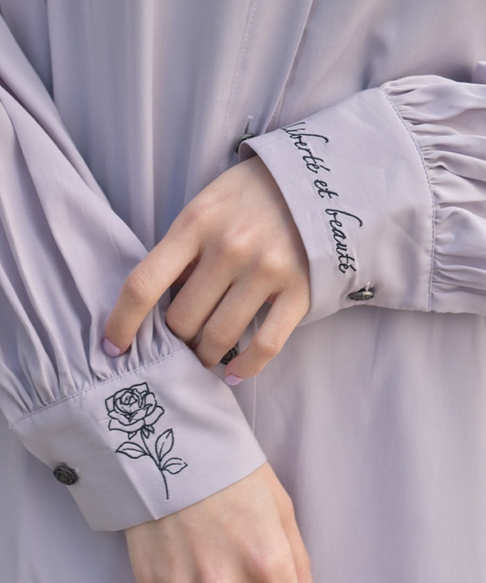 Lace-Up Long Shirt