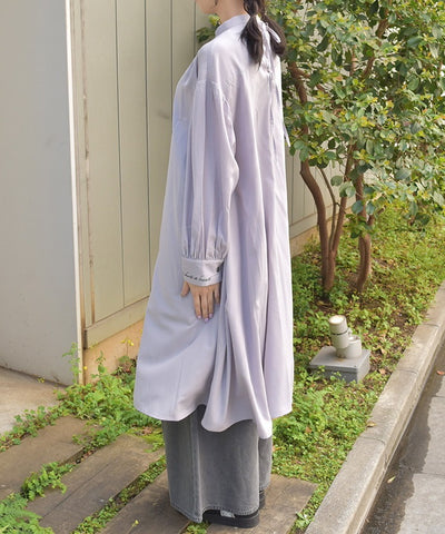 Lace-Up Long Shirt