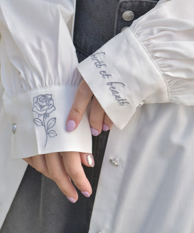 Lace-Up Long Shirt