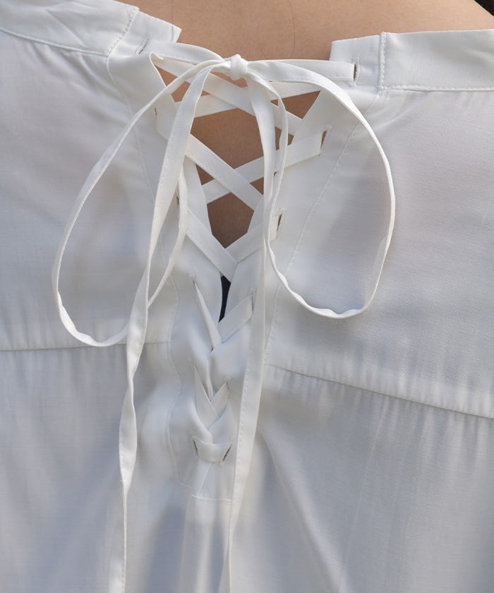 Lace-Up Long Shirt