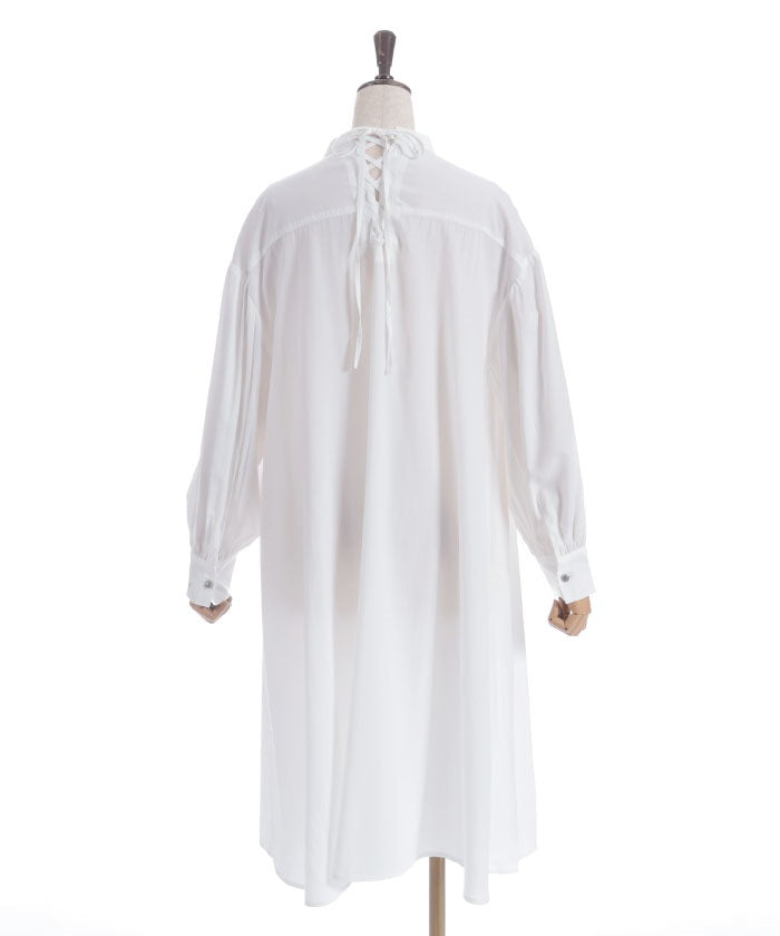 Lace-Up Long Shirt
