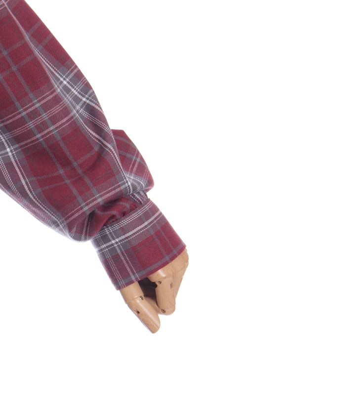 Tartan Plaid Open Shoulders Dress