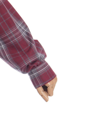 Tartan Plaid Open Shoulders Dress