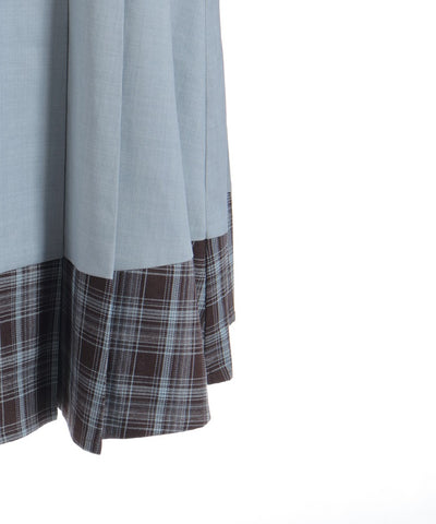 Bicolor Check Dress