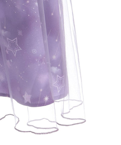 Starry Tulle Long Sleeve Dress