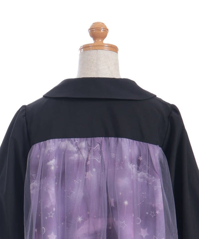 Starry Tulle Long Sleeve Dress