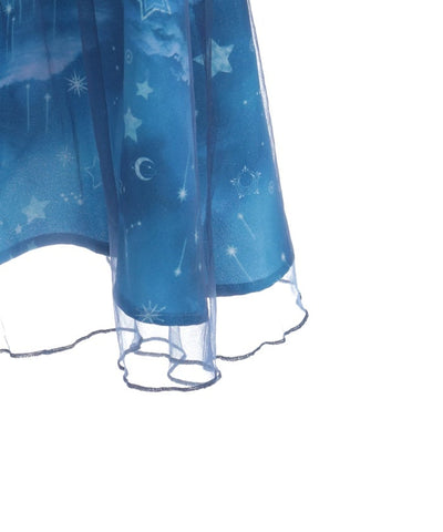 Starry Tulle Long Sleeve Dress