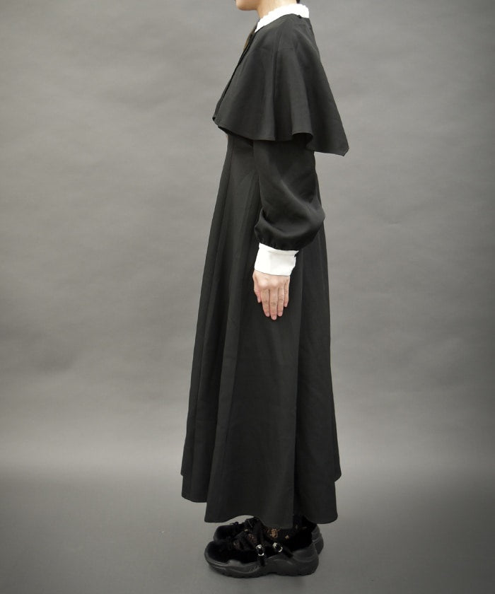Nun Style Long Dress with Cape – axes femme from JAPAN