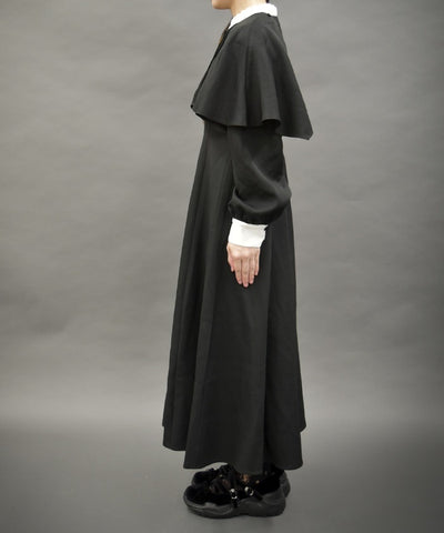 Nun Style Long Dress with Cape