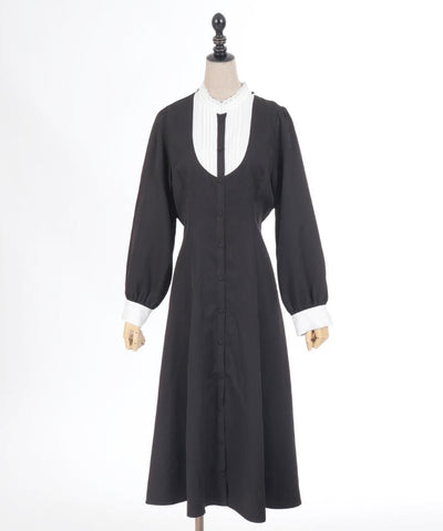 Nun Style Long Dress with Cape