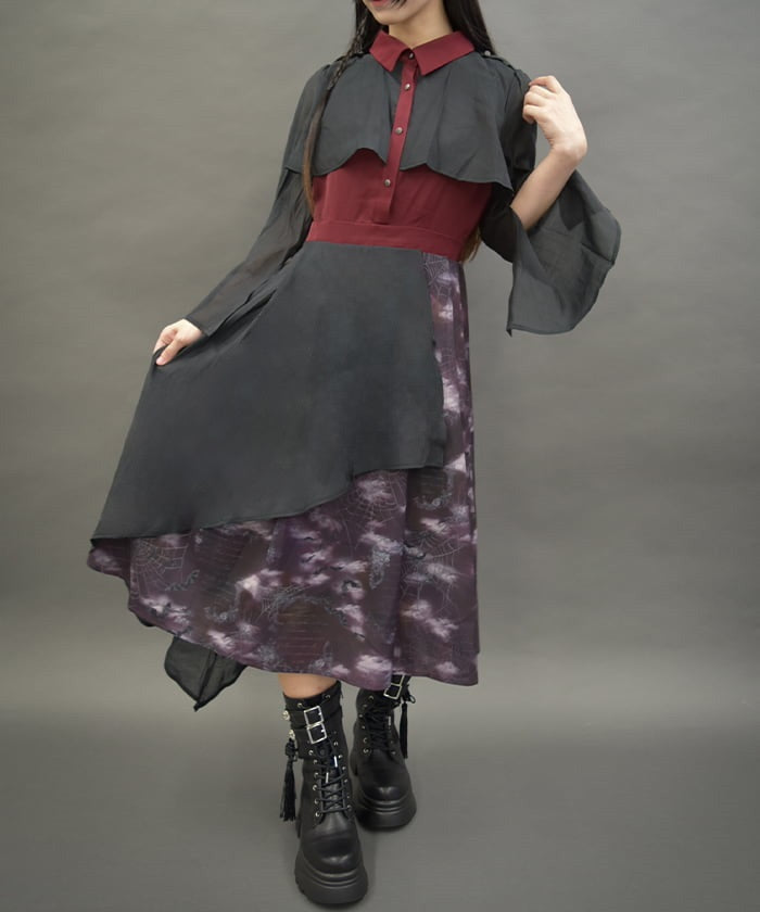 Dark Romance Bicolor Dress