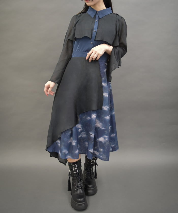 Dark Romance Bicolor Dress