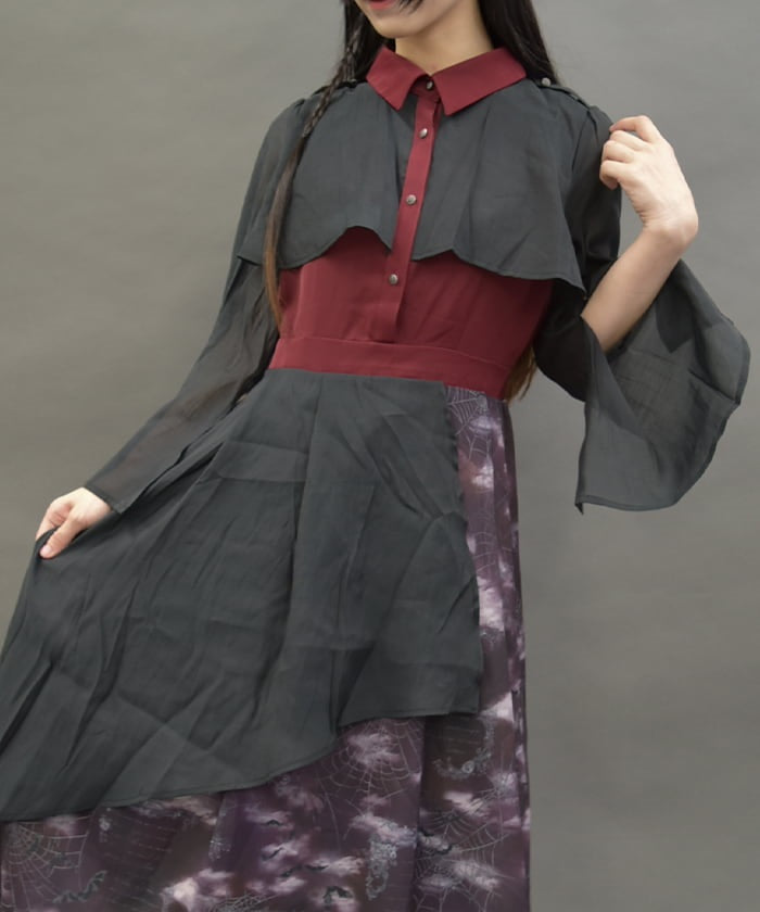 Dark Romance Bicolor Dress