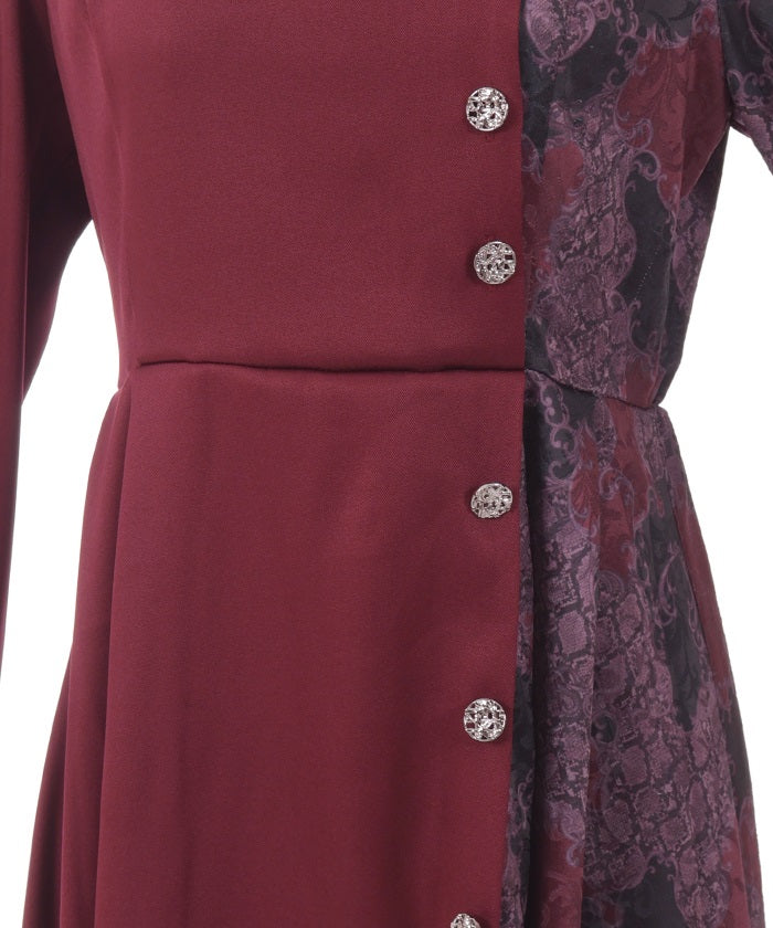 Snake Damask Dress