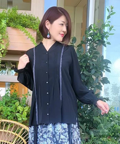 Pin Tuck Shirt Tunic