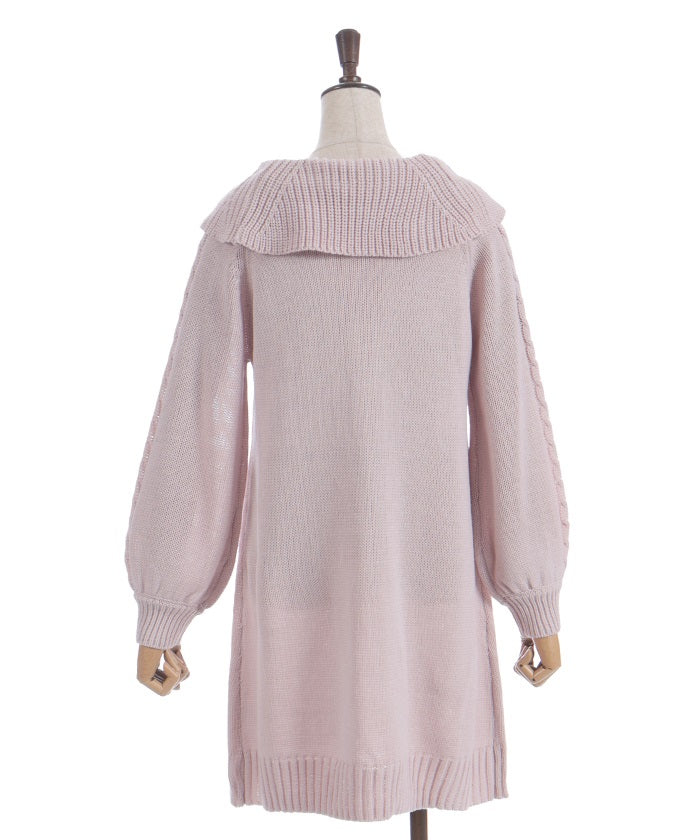 Lace-Up Knit Tunic – axes femme from JAPAN