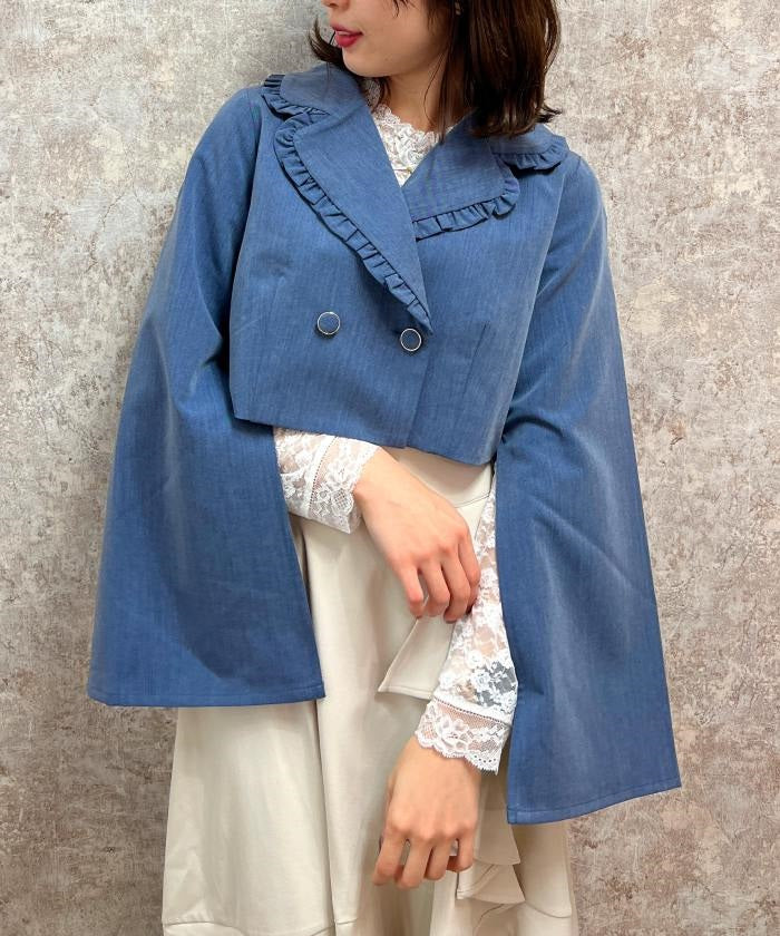 Slit Sleeve Short Jacket