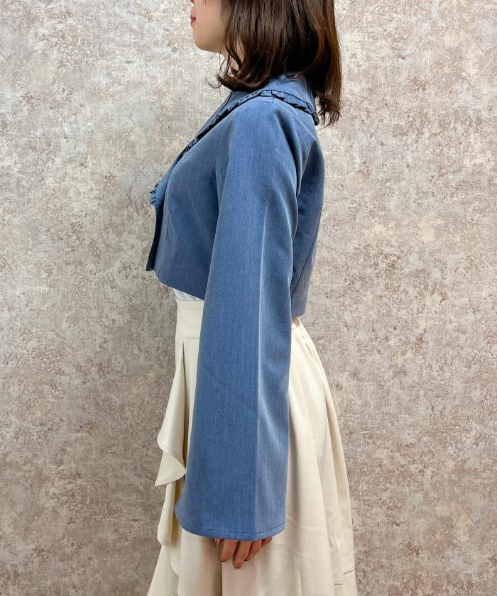 Slit Sleeve Short Jacket