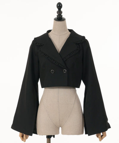 Slit Sleeve Short Jacket