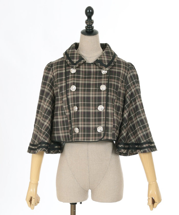 Peplum cape jacket sale