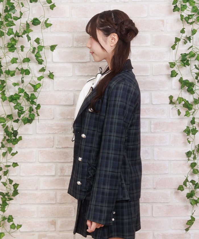 Double Lace-Up Tailored Jacket