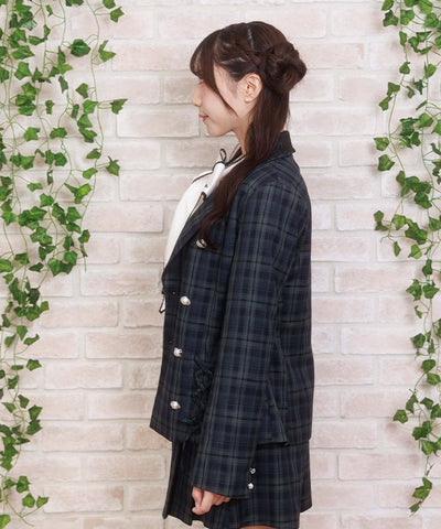 Double Lace-Up Tailored Jacket