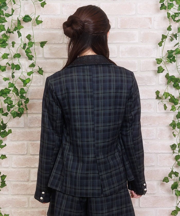 Double Lace-Up Tailored Jacket