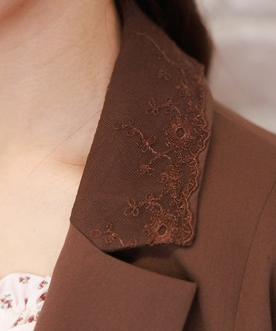 Double Lace-Up Tailored Jacket