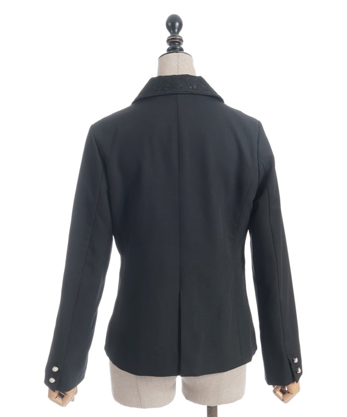 Double Lace-Up Tailored Jacket