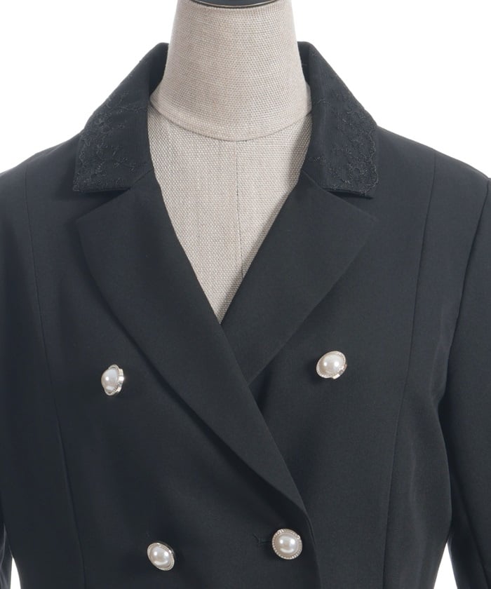 Double Lace-Up Tailored Jacket