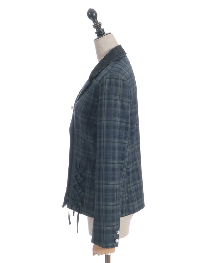 Double Lace-Up Tailored Jacket