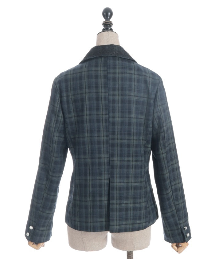 Double Lace-Up Tailored Jacket