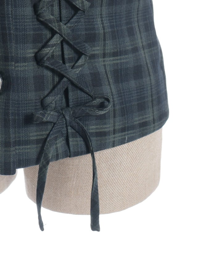 Double Lace-Up Tailored Jacket